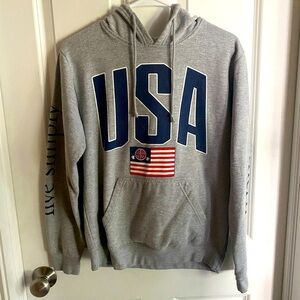 Simply Southern Gray Hooded Sweatshirt USA Live Simply Southern